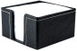 Preview: Zettelkasten PREMIUM LEDER SOFT GRAIN schwarz (genarbt)