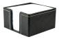 Preview: Zettelkasten PREMIUM LEDER SOFT GRAIN schwarz (genarbt)
