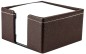 Preview: Zettelkasten PREMIUM LEDER SOFT GRAIN dunkelbraun (genarbt)