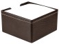 Preview: Zettelkasten PREMIUM LEDER SOFT GRAIN dunkelbraun (genarbt)