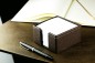 Preview: Zettelkasten PREMIUM LEDER SOFT GRAIN dunkelbraun (genarbt)