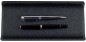 Preview: Federschale PREMIUM LEDER SOFT GRAIN schwarz (genarbt)