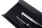 Preview: Federschale PREMIUM LEDER SOFT GRAIN schwarz (genarbt)