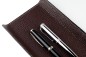 Preview: Federschale PREMIUM LEDER SOFT GRAIN dunkelbraun (genarbt)