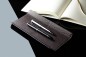 Preview: Federschale PREMIUM LEDER SOFT GRAIN dunkelbraun (genarbt)