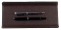 Preview: Federschale PREMIUM LEDER SOFT GRAIN dunkelbraun (genarbt)