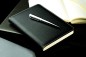 Preview: 5 Jahreskalender (vergleichend) PREMIUM LEDER SOFT GRAIN schwarz (genarbt)