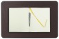 Preview: Schreibunterlage "Sekretär" 33 x 50 cm PREMIUM LEDER SOFT GRAIN dunkelbraun (genarbt)