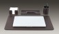 Preview: Schreibunterlage "Sekretär" 33 x 50 cm PREMIUM LEDER SOFT GRAIN dunkelbraun (genarbt)