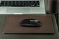 Preview: Mousepad PREMIUM LEDER SOFT GRAIN dunkelbraun (genarbt)