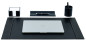Preview: Schreibunterlage mit 2 Seitenleisten PREMIUM LEDER SOFT GRAIN schwarz (genarbt)