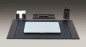 Preview: Schreibunterlage mit 2 Seitenleisten PREMIUM LEDER SOFT GRAIN dunkelbraun (genarbt)