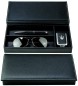 Preview: Ablagekasten mit Deckel PREMIUM LEDER SOFT GRAIN schwarz (genarbt)