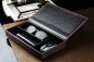 Preview: Ablagekasten mit Deckel PREMIUM LEDER SOFT GRAIN dunkelbraun (genarbt)