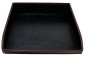 Preview: Briefablagekasten PREMIUM LEDER SOFT GRAIN dunkelbraun (genarbt)