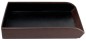 Preview: Briefablagekasten PREMIUM LEDER SOFT GRAIN dunkelbraun (genarbt)