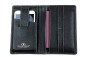 Preview: Reisebrieftasche PREMIUM LEDER SOFT GRAIN schwarz (genarbt)