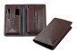 Preview: Reisebrieftasche PREMIUM LEDER SOFT GRAIN dunkelbraun (genarbt)