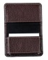 Preview: Visitenkartenetui XXL mit Magnetverschluß PREMIUM LEDER SOFTGRAIN dunkelbraun (genarbt)