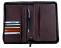 Preview: Traveller Book / Reisedokumente Mappe PREMIUM LEDER SOFTGRAIN dunkelbraun (genarbt) - RFID Protected