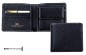 Preview: Herrenbörse mit Münz-u. Scheinfach PREMIUM LEDER SOFTGRAIN (genarbt) schwarz - RFID Protected