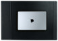 Preview: Schreibunterlage 65x45 mit Klappleiste inkl. Block + Kalender 2026/2027 PREMIUM LEDER SOFT GRAIN schwarz (genarbt)