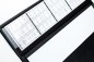 Preview: Schreibunterlage 65x45 mit Klappleiste inkl. Block + Kalender 25/26 PREMIUM LEDER SOFT GRAIN schwarz (genarbt)