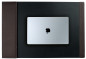 Preview: Schreibunterlage 65x45 mit Klappleiste inkl. Block + Kalender 2026/2027 PREMIUM LEDER SOFT GRAIN dunkelbraun (genarbt)