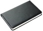 Preview: Notizbuch DIN A5 schmal (gebunden) PREMIUM SOFTGRAIN schwarz (genarbt)
