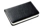 Preview: Pocket Notizbuch (gebunden) PREMIUM LEDER SOFT GRAIN schwarz (genarbt)