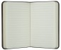 Preview: Notizbuch Pocket Format (gebunden) | Echtleder | SOFTGRAIN dunkelbraun