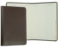 Preview: Adressbuch DIN A6+ (gebunden) | Echtleder | SOFTGRAIN dunkelbraun