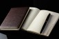 Preview: Adressbuch DIN A6 (gebunden) PREMIUM LEDER SOFTGRAIN dunkelbraun (genarbt)