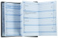 Preview: Leporello Faltkalender deutsch 2027 PREMIUM LEDER SOFT GRAIN schwarz (genarbt)