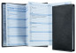 Preview: Leporello Faltkalender deutsch 2027 PREMIUM LEDER SOFT GRAIN schwarz (genarbt)