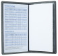 Preview: Leporello Faltkalender deutsch 2027 PREMIUM LEDER SOFT GRAIN grau (genarbt)