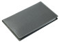 Preview: Leporello Faltkalender deutsch 2027 PREMIUM LEDER SOFT GRAIN grau (genarbt)