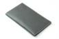 Preview: Leporello Faltkalender deutsch 2025 + 2026 - PREMIUM LEDER SOFT GRAIN grau (genarbt)