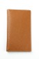 Preview: Leporello Faltkalender deutsch 2025 + 2026 - PREMIUM LEDER SOFT GRAIN hellbraun (genarbt)