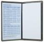 Preview: Leporello Faltkalender deutsch 2027 PREMIUM LEDER SOFT GRAIN taupe (genarbt)