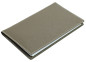Preview: Leporello Faltkalender deutsch 2027 PREMIUM LEDER SOFT GRAIN taupe (genarbt)