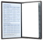 Preview: Leporello Faltkalender deutsch 2027 PREMIUM LEDER SOFT GRAIN dunkelbraun (genarbt)