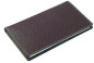 Preview: Leporello Faltkalender deutsch 2027 PREMIUM LEDER SOFT GRAIN dunkelbraun (genarbt)