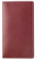 Preview: Leporello Faltkalender deutsch 2027 PREMIUM LEDER SOFT GRAIN rot (genarbt)