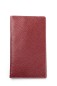 Preview: Leporello Faltkalender deutsch 2026 + 2027 PREMIUM LEDER SOFT GRAIN rot (genarbt)