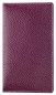 Preview: Leporello Faltkalender deutsch 2027 PREMIUM LEDER SOFT GRAIN aubergine (genarbt)