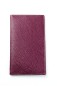 Preview: Leporello Faltkalender deutsch 2025 + 2026 - PREMIUM LEDER SOFT GRAIN aubergine (genarbt)