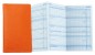 Preview: Leporello Faltkalender deutsch 2025 + 2026 - PREMIUM LEDER SOFT GRAIN orange (genarbt)