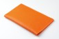 Preview: Leporello Faltkalender deutsch 2025 + 2026 - PREMIUM LEDER SOFT GRAIN orange (genarbt)