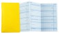 Preview: Leporello Faltkalender deutsch 2026 PREMIUM LEDER SOFT GRAIN gelb (genarbt)